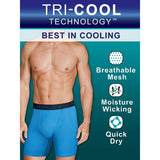 Fruit of the Loom Mens Breathable Assorted Color Boxer Brief, 3-Pack