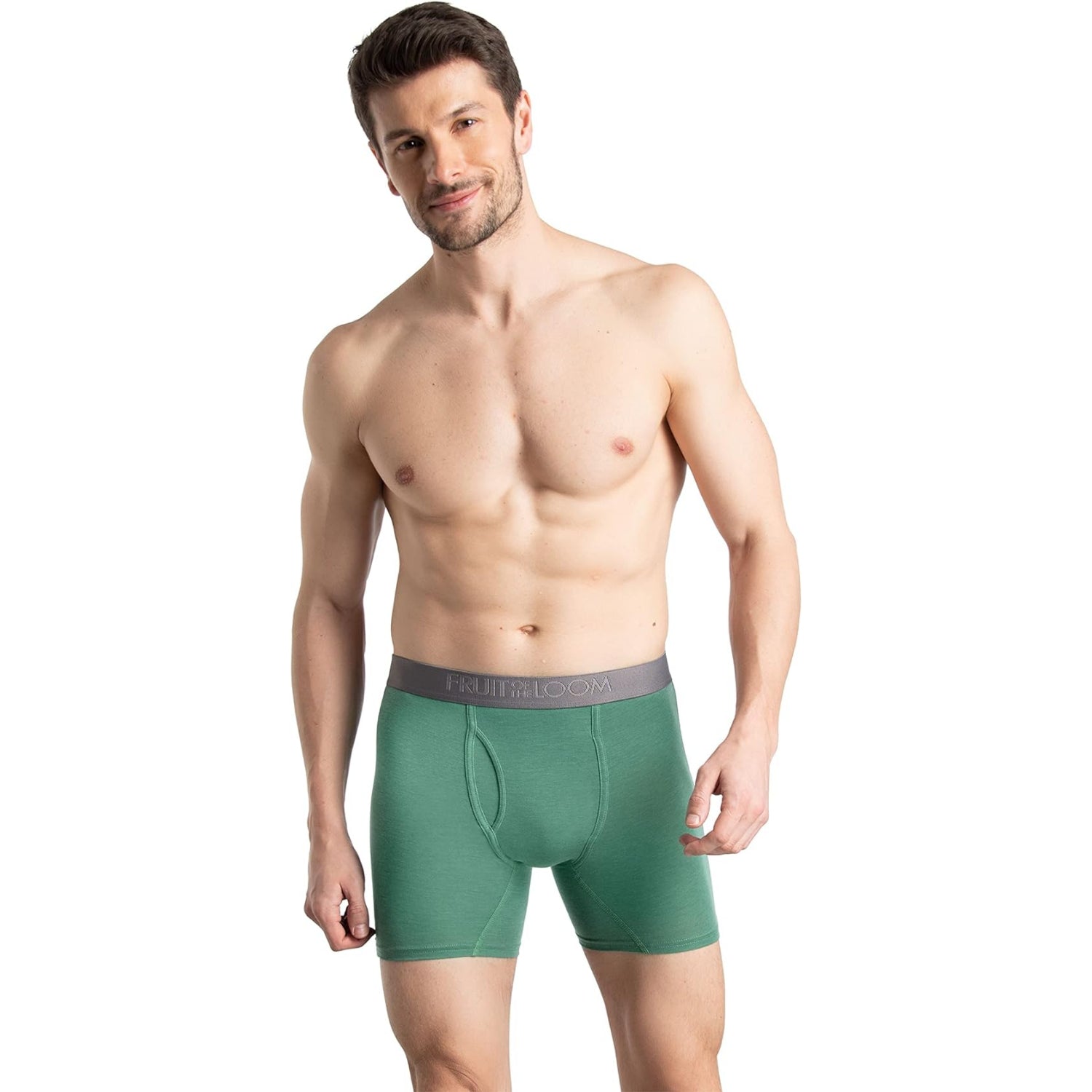Fruit of the Loom Mens 360 Stretch Coolsoft Boxer Briefs, 6-Pack