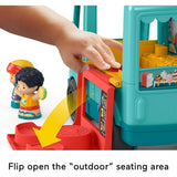 Fisher Price Little People Food Truck Toy With Music Sounds And 2 Figures, Toddler Pretend Play