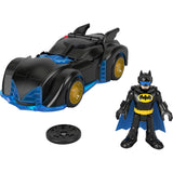 Fisher Price Imaginext DC Super Friends Shake & Spin Batmobile And Batman Figure Set, 4 Pieces