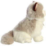 Aurora Realistic Miyoni Ragdoll Cat Stuffed Animal - Lifelike Details Make a Cherished Companion - Perfect for Decorating Bedrooms or Classrooms - White 8 Inches