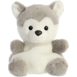 Aurora® Adorable Palm Pals™ Busky Husky™ Stuffed Animal - Fun Collectible Plush for Kids and Adult Collectors - Perfect for Decorating Rooms and Birthday Gifts - Gray 4.5 Inches