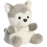 Aurora® Adorable Palm Pals™ Busky Husky™ Stuffed Animal - Fun Collectible Plush for Kids and Adult Collectors - Perfect for Decorating Rooms and Birthday Gifts - Gray 4.5 Inches