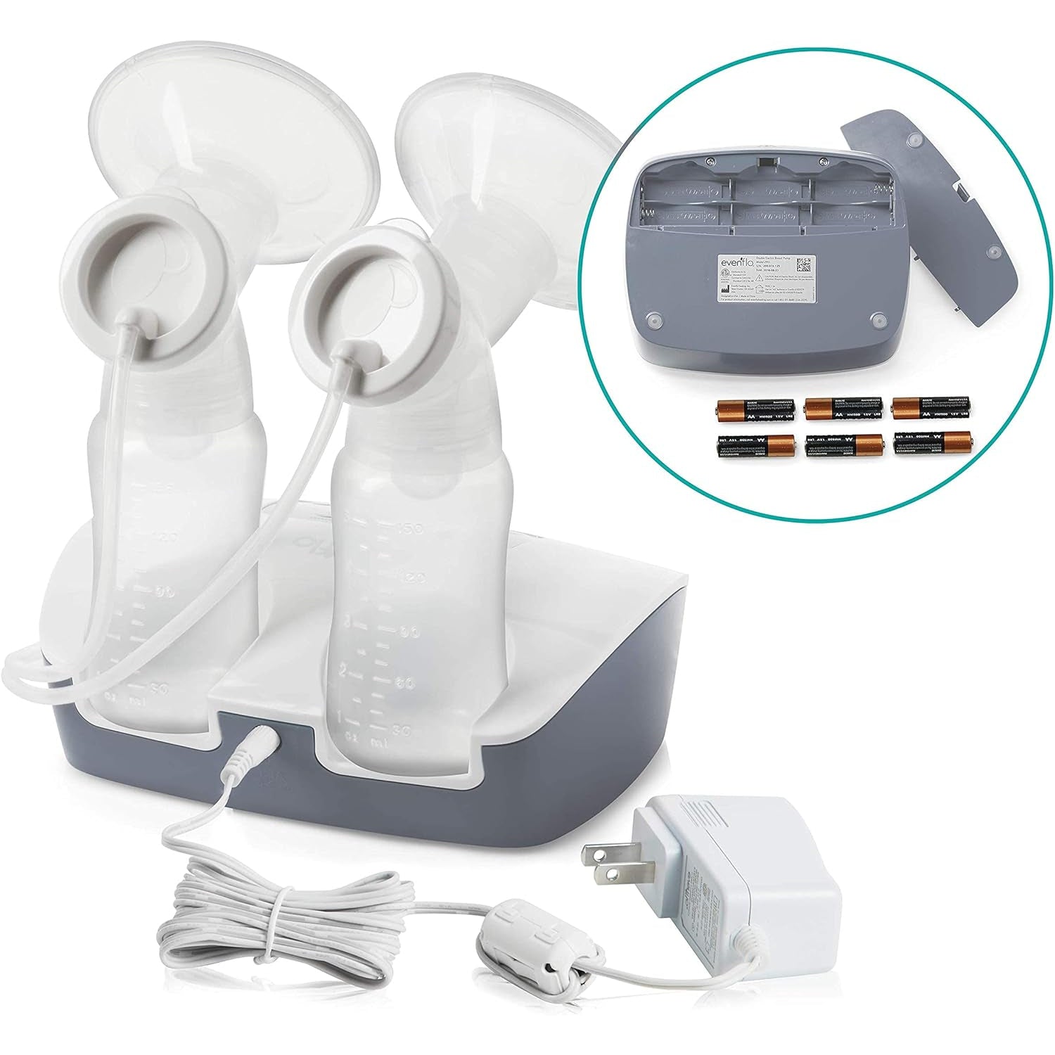 evenflo pump adapter Evenflo Deluxe Advanced Double Electric Breast Pump – S&D Kids