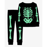 Carters Girls Toddler Halloween ''Glow in the Dark'' Skeleton Pajama Cotton Set