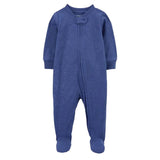 Carters Baby Boys 1-Piece Embossed Fleece Sleep N Play Footie Pajama