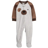 Carters Baby Boys 1-Piece Bear Fleece Footie Pajamas
