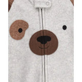 Carters Baby Boys 1-Piece Bear Fleece Footie Pajamas