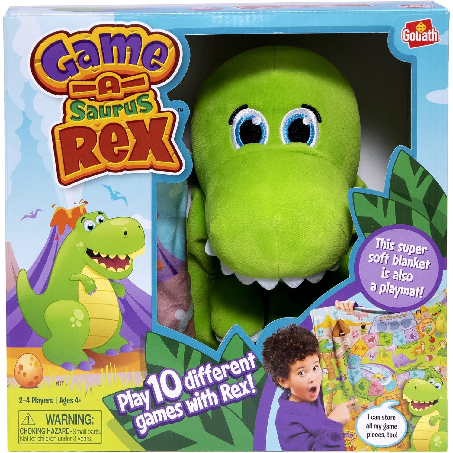Kick Saurus Rex Goliath Game-A-Saurus Rex - Play 10 Different Games with Plush Dinosau ...