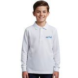 Ascend French Toast Boys Long Sleeve Pique Polo Shirt