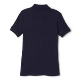 French Toast Girls Short Sleeve Interlock Polo with Picot Collar