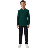 French Toast Long-Sleeve Pique Polo