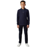 French Toast Long-Sleeve Pique Polo