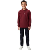 French Toast Long-Sleeve Pique Polo