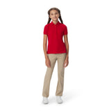 French Toast Girls Short-Sleeve Stretch Pique Polo