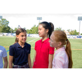 French Toast Girls Short-Sleeve Stretch Pique Polo