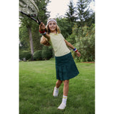 French Toast Girls Short Sleeve Interlock Polo with Picot Collar