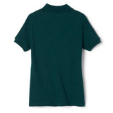 French Toast Girls Short Sleeve Interlock Polo with Picot Collar