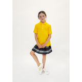 French Toast Girls Short Sleeve Interlock Polo with Picot Collar
