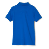 French Toast Girls Short Sleeve Interlock Polo with Picot Collar