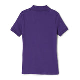 French Toast Girls Short Sleeve Interlock Polo with Picot Collar