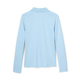 French Toast Girls 7-20 Long Sleeve Interlock Polo with Picot Collar