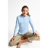 French Toast Girls 7-20 Long Sleeve Interlock Polo with Picot Collar
