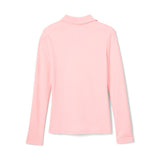 French Toast Girls 7-20 Long Sleeve Interlock Polo with Picot Collar