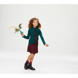 French Toast Girls 7-20 Long Sleeve Interlock Polo with Picot Collar
