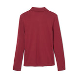 French Toast Girls 7-20 Long Sleeve Interlock Polo with Picot Collar