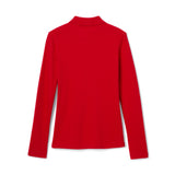 French Toast Girls 7-20 Long Sleeve Interlock Polo with Picot Collar