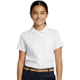 French Toast Girls Short Sleeve Peter Pan Collar Button Down Shirt