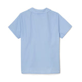French Toast Girls Short Sleeve Peter Pan Collar Button Down Shirt