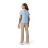 French Toast Girls Short Sleeve Peter Pan Collar Button Down Shirt
