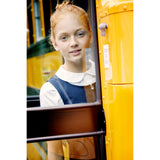 French Toast Girls Short Sleeve Peter Pan Collar Button Down Shirt