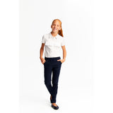 French Toast Pull-On Skinny Fit Stretch Twill Pant with Knit Waistband
