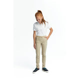 French Toast Pull-On Skinny Fit Stretch Twill Pant with Knit Waistband