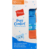 Hanes Toddler Boys 10 Pack 100% Cotton Briefs, Assorted Colors
