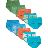 Hanes Toddler Boys 10 Pack 100% Cotton Briefs, Assorted Colors