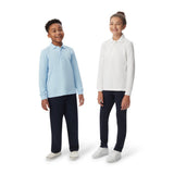 French Toast Long-Sleeve Pique Polo