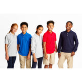 French Toast Long-Sleeve Pique Polo