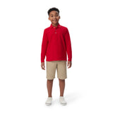 French Toast Long-Sleeve Pique Polo