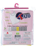 Tato Girls 2T-16 3 Pack Tank Undershirts