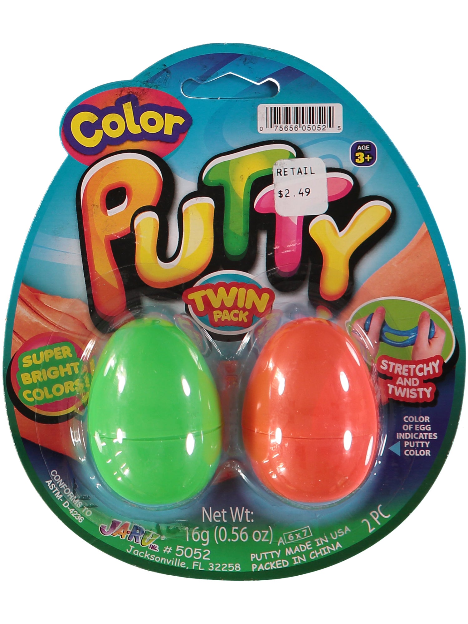 Ja-Ru Silly Putty 2-Pack, Assorted Colors