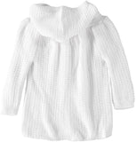 Baby Dove Cable Knit Sweater Coat - White