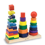 Melissa and Doug Geometric Stacker Toddler Toy