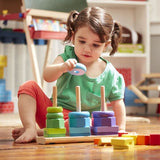 Melissa and Doug Geometric Stacker Toddler Toy