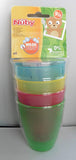 Nuby Fun Drinking Tumblers, 9 oz - 4 Pack
