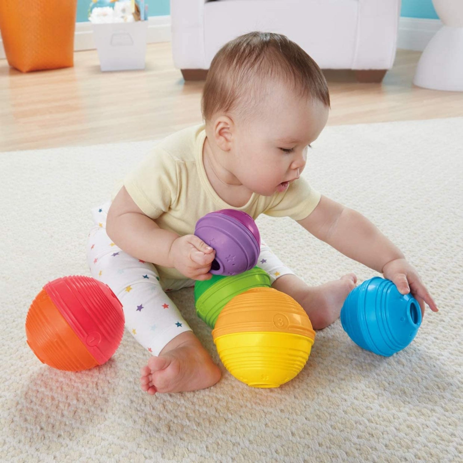 Fisher-Price Brilliant Basics Stack & Roll Cups