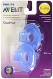 Philips Avent Blue Soothie Pacifier, 0-3M - 2 Pack